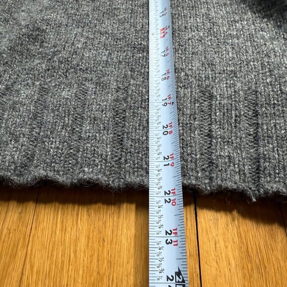 Express Vintage Size M Pink Yellow & Gray Fair Isle Wool Knit Mock Neck Sweater - Picture 7 of 12